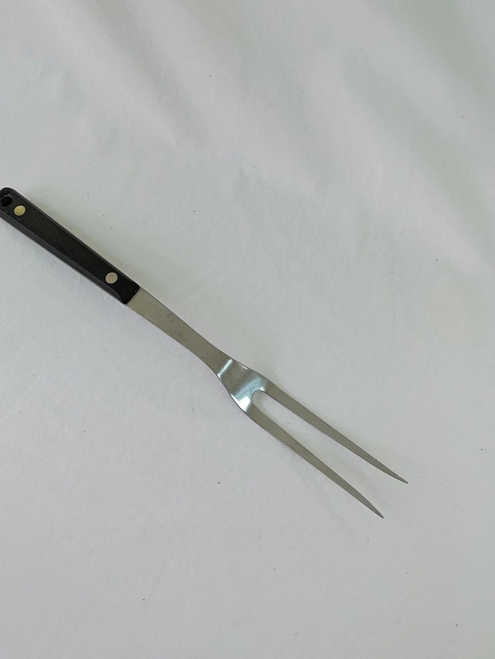 Ekco Flint Vanadium Stainless Steel USA Carving Fork Mid Century MCM Retro Vtg